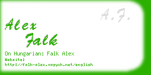 alex falk business card